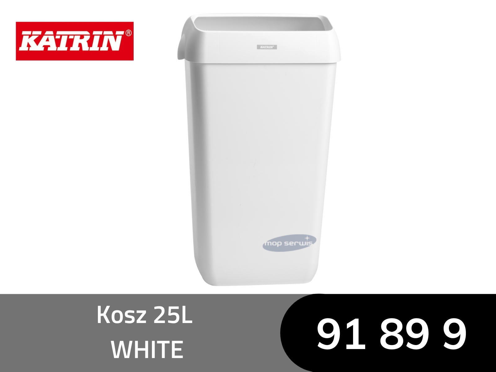 Kosz 25L KATRIN 91899 BIAŁY